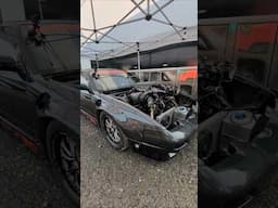 "TC Tuned" LS Twin Turbo 240sx on the 2 step before first round against KCmaxx at War in the Woods!!