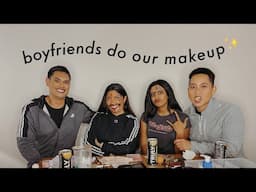 boyfriends do our makeup challenge!!