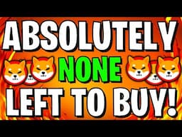 SHIBA INU: ENTIRE SUPPLY ALMOST GONE ON ALL EXCHANGES!! $0.01 HAPPENING! - SHIBA INU COIN NEWS TODAY