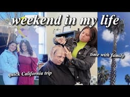 Quick trip to San Diego, family time, salon clients // Weekend in my life