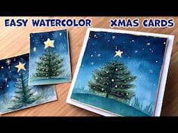 Painting Watercolor Christmas Cards