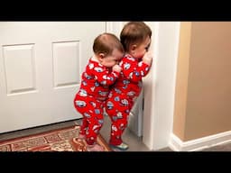 TWIN BABIES: Funniest Moments Caught On Camera - Cute Baby Videos || COOL PEACHY🍑