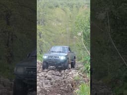 Toyota pickup rocky garden hill climb