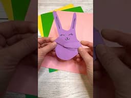 Bunny Handprint Craft, so cute! 🌸🐰