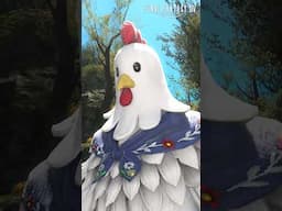 Be careful who you /eategg around! 🥚 /eategg 🍴使う時には気を付けないと…… 🐓💨 #FFXIV #FF14