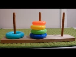 How to Solve the Tower of Hanoi Puzzle - Five Rings - Simple and Easy - Tutorial
