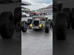 “Low Down Lucille” on Pit Row at Talladega Superspeedway #sickcarsandtrucks #ratrod #ratrods