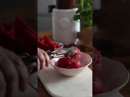 Sorbet aux fraises 🍓 à l’extracteur de jus #food #cuisine #mafleurdoranger #recette #food