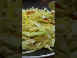Stir-fry Cabbage |Cabbage recipe | Healthy and yummy recipes #shortsviral #food #veggieslover #short