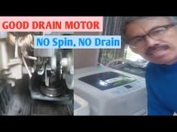 LG Fuzzy Logic good wash, good drain motor but no drain and spin