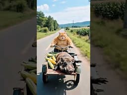the story of a pig and a cat #cat #cats #catai #shorts #trending  #funnycats