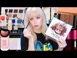 GRWM Testing NEW VIRAL MAKEUP | High End + Drugstore + Indie