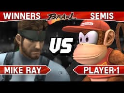 Smash Brawl - Mike Ray (Snake) vs Player-1 (Diddy) - SS9 Blue Winners Semis