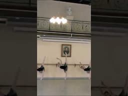 DEFINITELY ENJOY BEING ON FLAT AT BARRE 😅 #vaganova #balletlessons #ballettips #adage