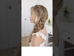 Side French Braid 🤍 #hairtutorial #frenchbraid #hair #hairstyle #heatlesshairstyles #howtohair