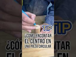 Te comparto un tip para encontrarel centro en una pieza circular 😱