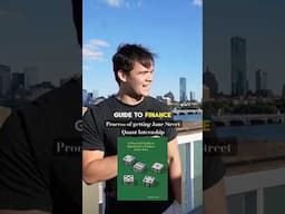 MIT student breaks down how to get a Jane Street Quant Internship #quant #mit #greenbook #finance