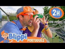 Blippi e Meekah Vão Ver as Vistas! | 2 HORAS DO BLIPPI BRASIL! | Vídeos Educativos para Crianças