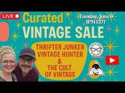 Live Vintage Curated Home Decor Sale! Thrifter Junker Vintage Hunter & The Cult Of Vintage