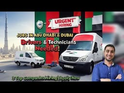 Drivers and technicians Jobs in Abu Dhabi and Dubai UAE 🇦🇪 | FOUGHTY1