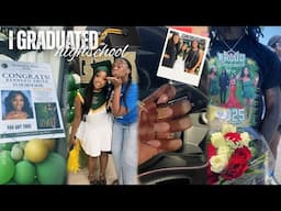 vlog ᥫ᭡ : GRADUATION DAY I DID IT ! grad party , makeup , maintenance , practice + fun activities