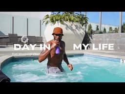 Day In My Life : Weekend Vibes | Cali’s Training, R&B Night, Pool Side Convos.