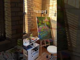 my little studio 🎨🌞 #art #artist #artstudio #painting