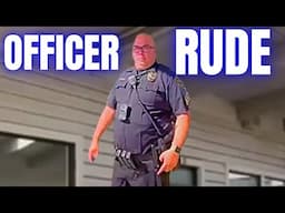 Rude Cop STORMS OFF In Tantrum After Being Exposed