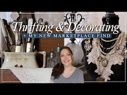 HALF OFF EVERYTHING! THRIFT WITH ME + STYLED THRIFT HAUL! | Goodwill Thrifting, Home Decor