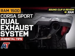 2019-2020 RAM 1500 5.7L Corsa Sport Dual Exhaust System with Gunmetal Tips Sound Clip & Review