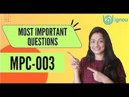 Most Important Questions for JUNE 2025 Exam #MPC003