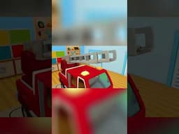 🔥🚒🔥The fire truck passed the inspection & ready to go on a mission! #shorts #cartoons #streetvehicle