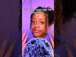 if i guess your age OR your sign ASMR 👀✨ #asmr #shorts