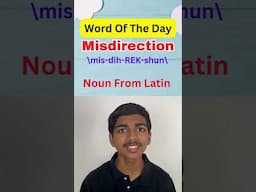 Word Of The Day | Misdirection #learnanewwordtoday