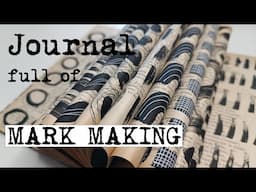 Flip through journal  mark making