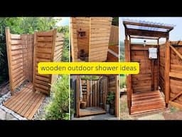 100 Stunning Outdoor Wooden Shower Ideas for a Natural Backyard Retreat
