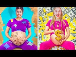 RICH vs POOR Pregnant! Funny Pregnancy Situations in Hospital by Crafty Hype