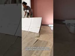 Removing peel and stick flooring after 6 years
