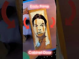 Easily Prime Cabinet Door 😀 #painter #digitalart  #diy  #cabinetpainting  #funny