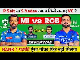 MI vs RCB Dream Team, MI vs RCB Fantasy Prediction, MI vs RCB Match Prediction