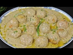 Afghani Chicken Kofta Gravy | Malai Chicken Kofta Gravy