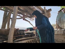 Nomadic life: Building a glacier by a nomadic mother named Manijeh