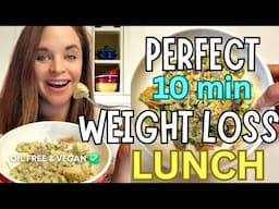The PERFECT 10 minute lunch if you are trying to LOSE WEIGHT this SPRING 🌱 creamy vegan potato salad