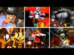 Donkey Kong Country 2: Diddy's Kong Quest - All Bosses