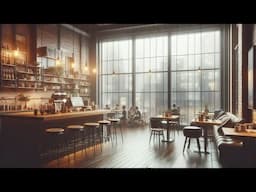 4K Coffee Shop with Smooth Sax & Piano Jazz for Relaxation, Study, and Work