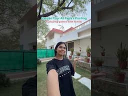 Garden Tour At My Dad’s Fauji House & Family Time Games!🌳🦋 #minivlog #shorts #army #housetour