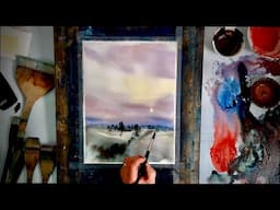 How to Paint Evening Light with Watercolour