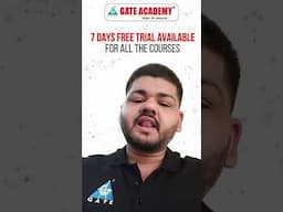 🎉 Good News! 7-Days Free Trial Available for All Courses! #GATE2026 #SSCJE #RRBJE 🚀