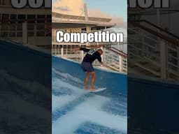 Flowrider Competition on Harmony of the Seas . #youtubeshorts #royalcaribbean