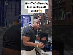 Caught SNEAKING FOOD and BLAMING the Cat 🐈 🤪 #shorts  #funny
